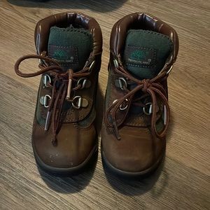 Brown and green timberland